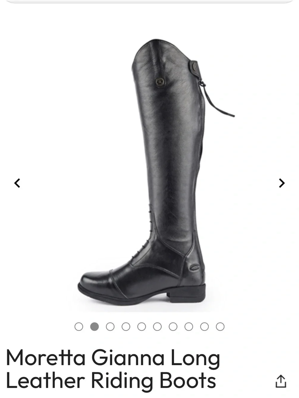 Gianna Long Leather Riding Boots - Brown